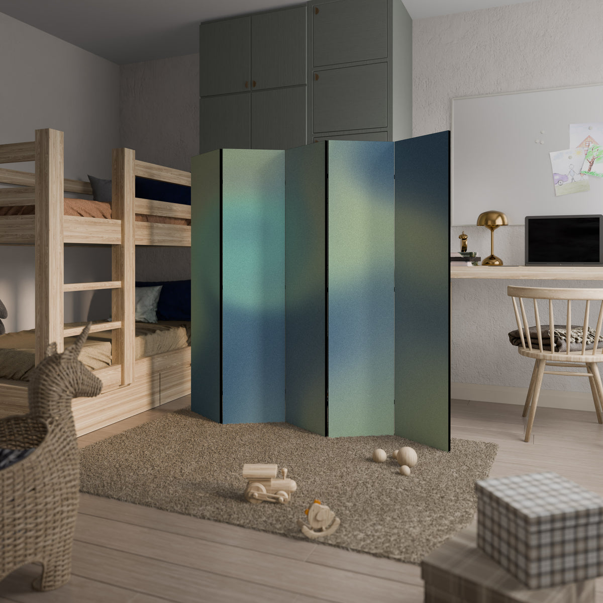 ETHEREAL SHADES UNVEILED Biombo de 5 Painéis