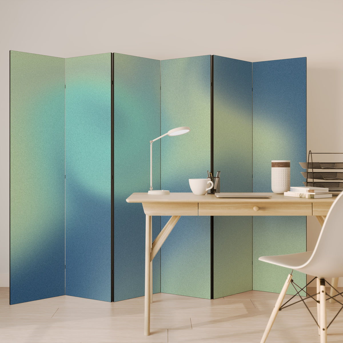 ETHEREAL SHADES UNVEILED Biombo de 6 Painéis