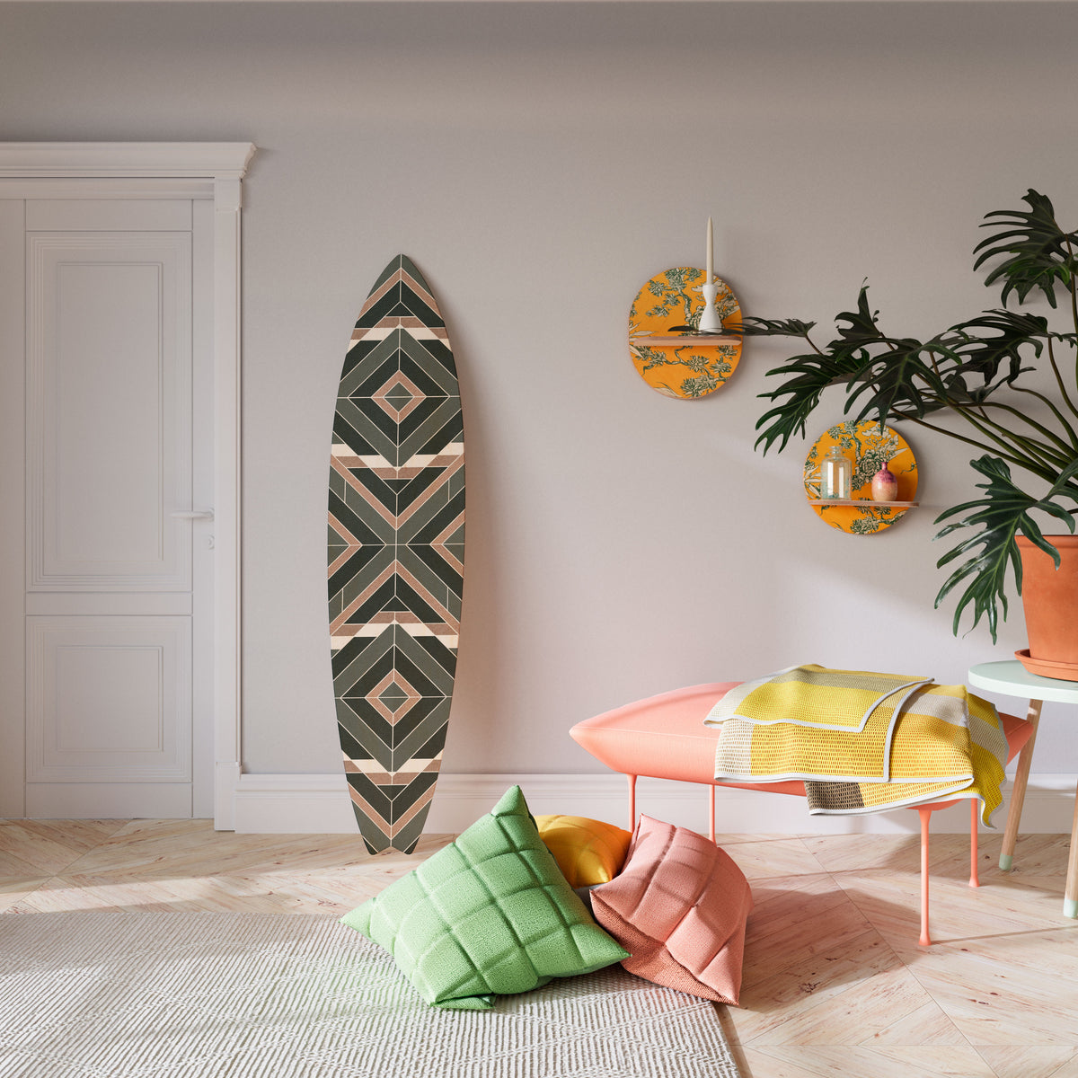 DIMENSION DELIGHTS Surfboard Decorative Panel