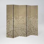 CULTURAL LAYERING Decorative 5-Panel Room Divider
