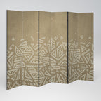 CULTURAL LAYERING Biombo Decorativo de 6 Painéis