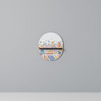 ANGULAR FEELING Prateleira Oval Decorativa em Acabamento Preto