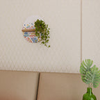 ANGULAR FEELING Prateleira Oval Decorativa em Efeito Carvalho