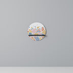 ANGULAR FEELING Prateleira Redonda Decorativa em Acabamento Preto