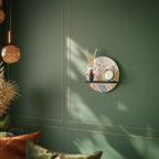 ANGULAR FEELING Prateleira Redonda Decorativa em Acabamento Preto