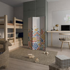 ANGULAR FEELING Biombo Decorativo de 3 Painéis