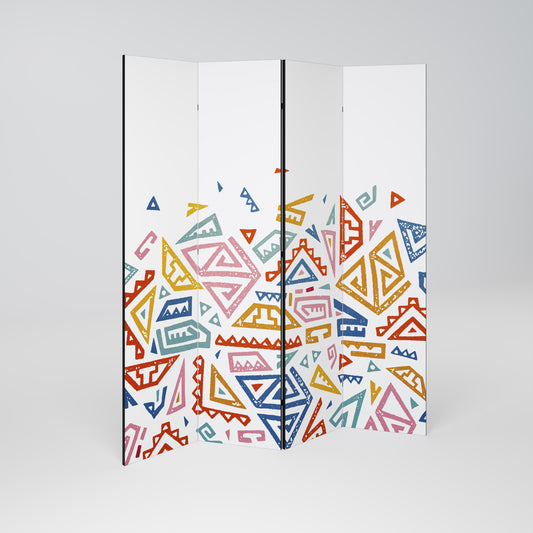 ANGULAR FEELING 4-Panel Room Divider