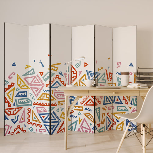 ANGULAR FEELING Biombo Decorativo de 6 Painéis