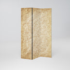 PAGES OF MEMORY Biombo Decorativo de 3 Painéis