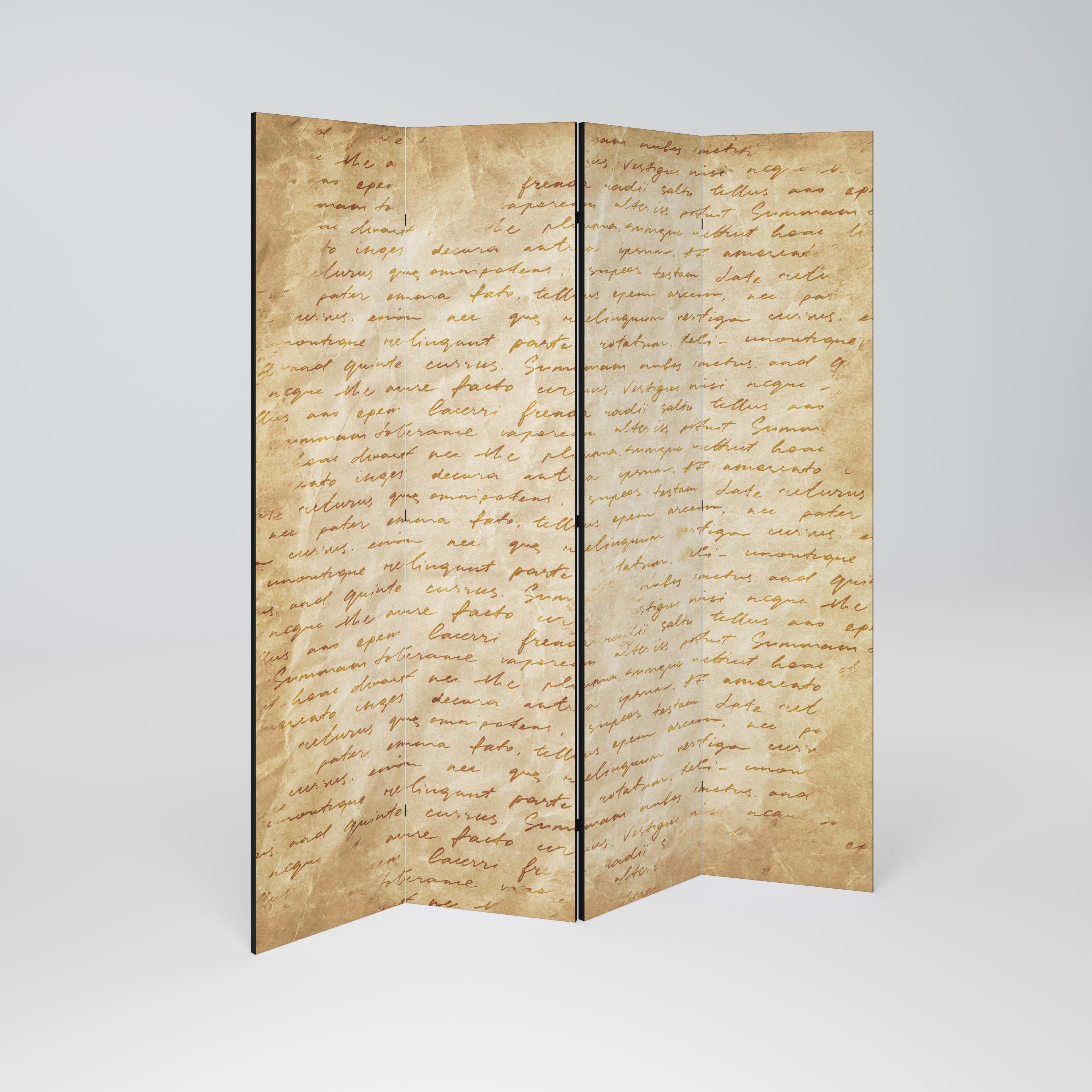 PAGES OF MEMORY Biombo Decorativo de 4 Painéis