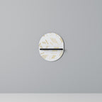 SPOTTED DAZE Prateleira Oval Decorativa em Acabamento Preto