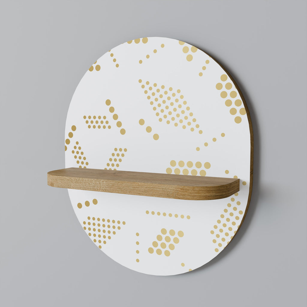 SPOTTED DAZE Prateleira Oval Decorativa em Efeito Carvalho