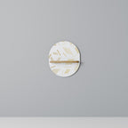 SPOTTED DAZE Prateleira Oval Decorativa em Efeito Carvalho