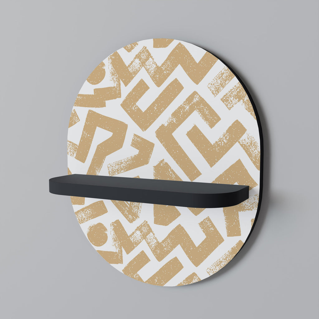 CLUSTER CRAFTS Prateleira Oval Decorativa em Acabamento Preto