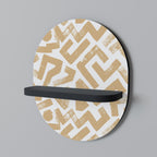 CLUSTER CRAFTS Prateleira Oval Decorativa em Acabamento Preto