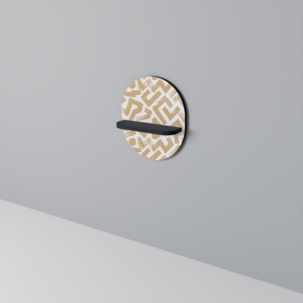 CLUSTER CRAFTS Prateleira Oval Decorativa em Acabamento Preto