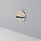 CLUSTER CRAFTS Prateleira Oval Decorativa em Acabamento Preto