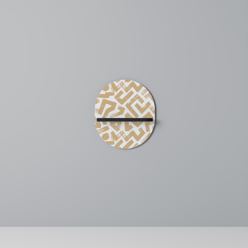 CLUSTER CRAFTS Prateleira Oval Decorativa em Acabamento Preto