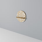 CLUSTER CRAFTS Prateleira Oval Decorativa em Efeito Carvalho