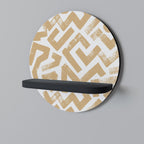 CLUSTER CRAFTS Prateleira Redonda Decorativa em Acabamento Preto