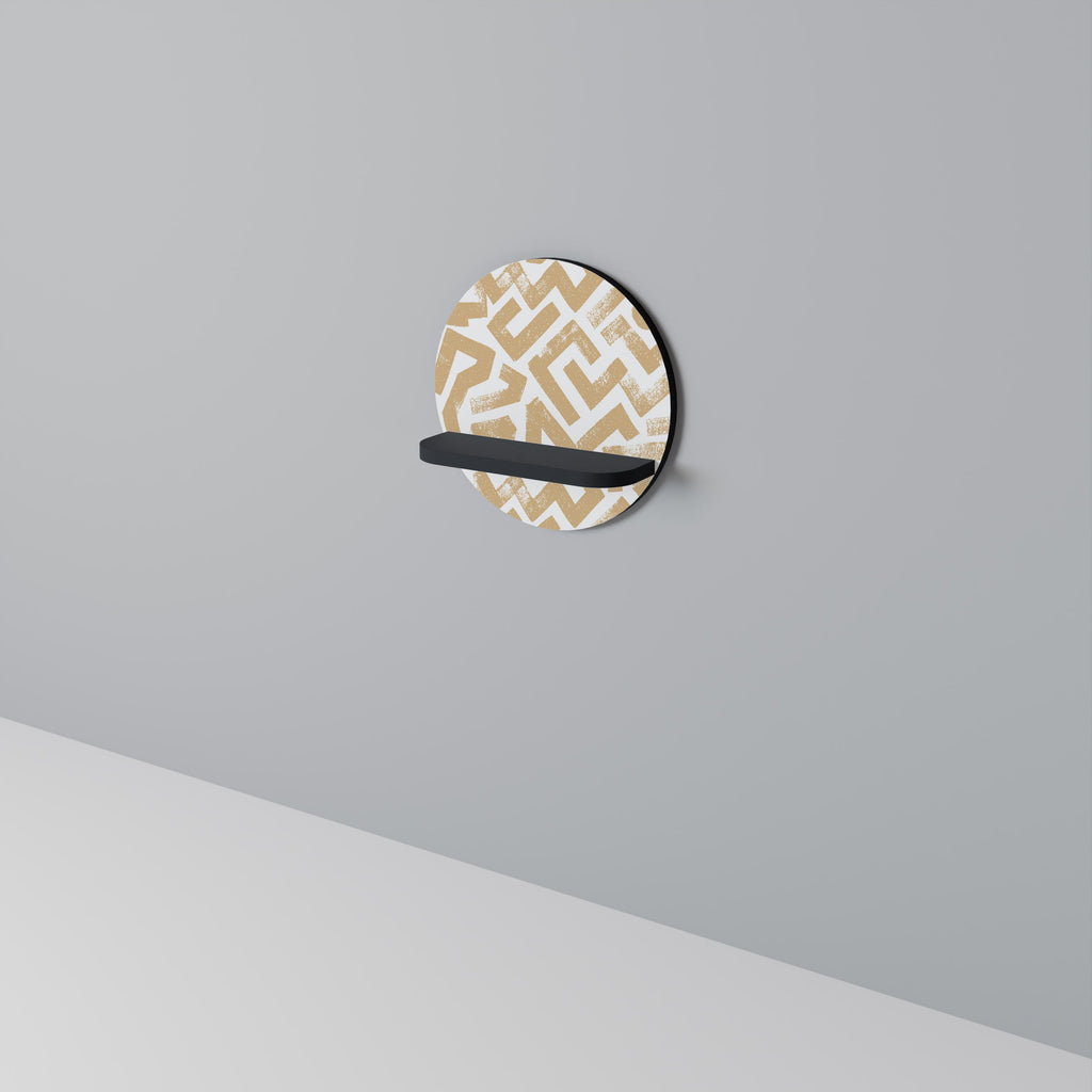 CLUSTER CRAFTS Prateleira Redonda Decorativa em Acabamento Preto