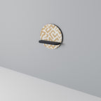 CLUSTER CRAFTS Prateleira Redonda Decorativa em Acabamento Preto