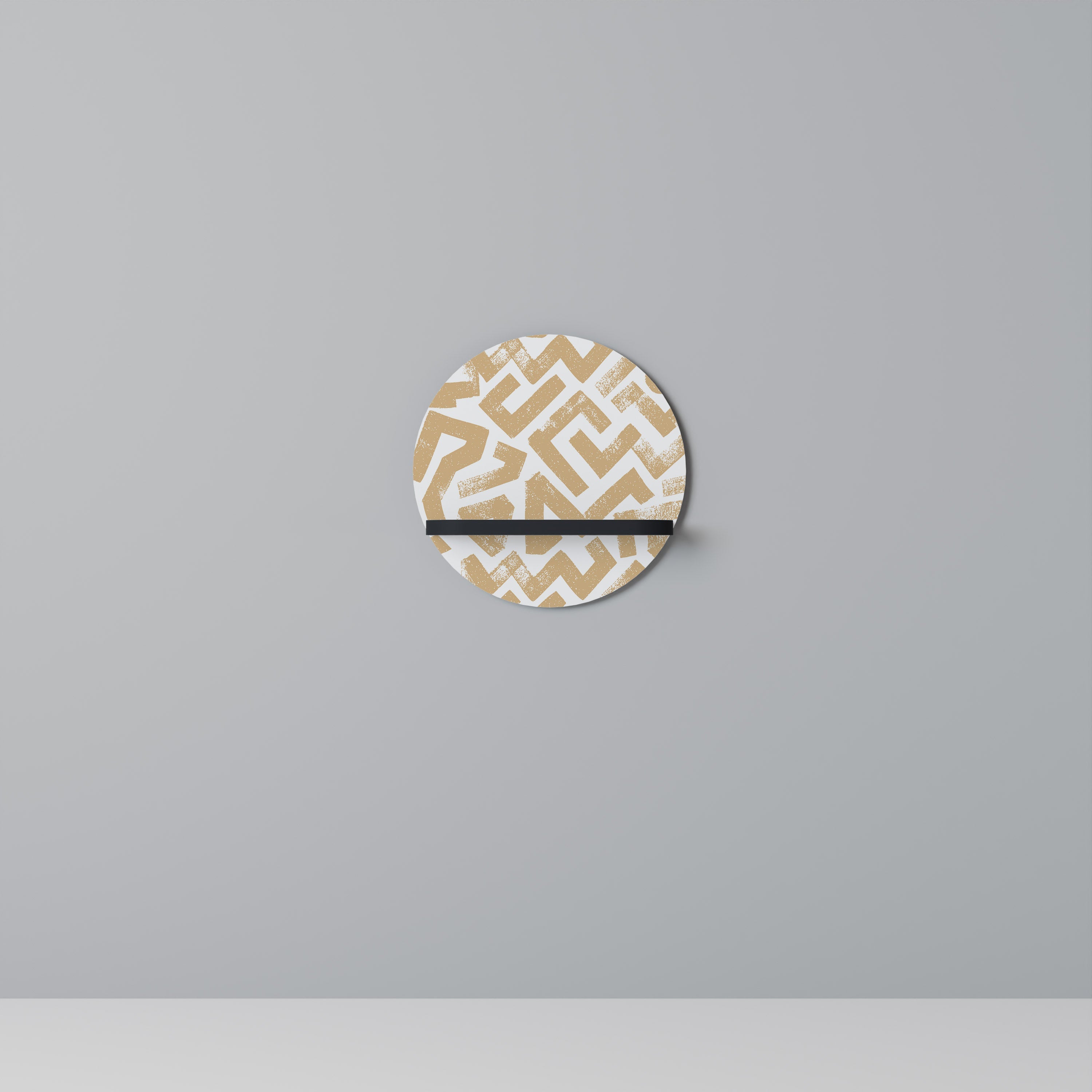 CLUSTER CRAFTS Prateleira Redonda Decorativa em Acabamento Preto