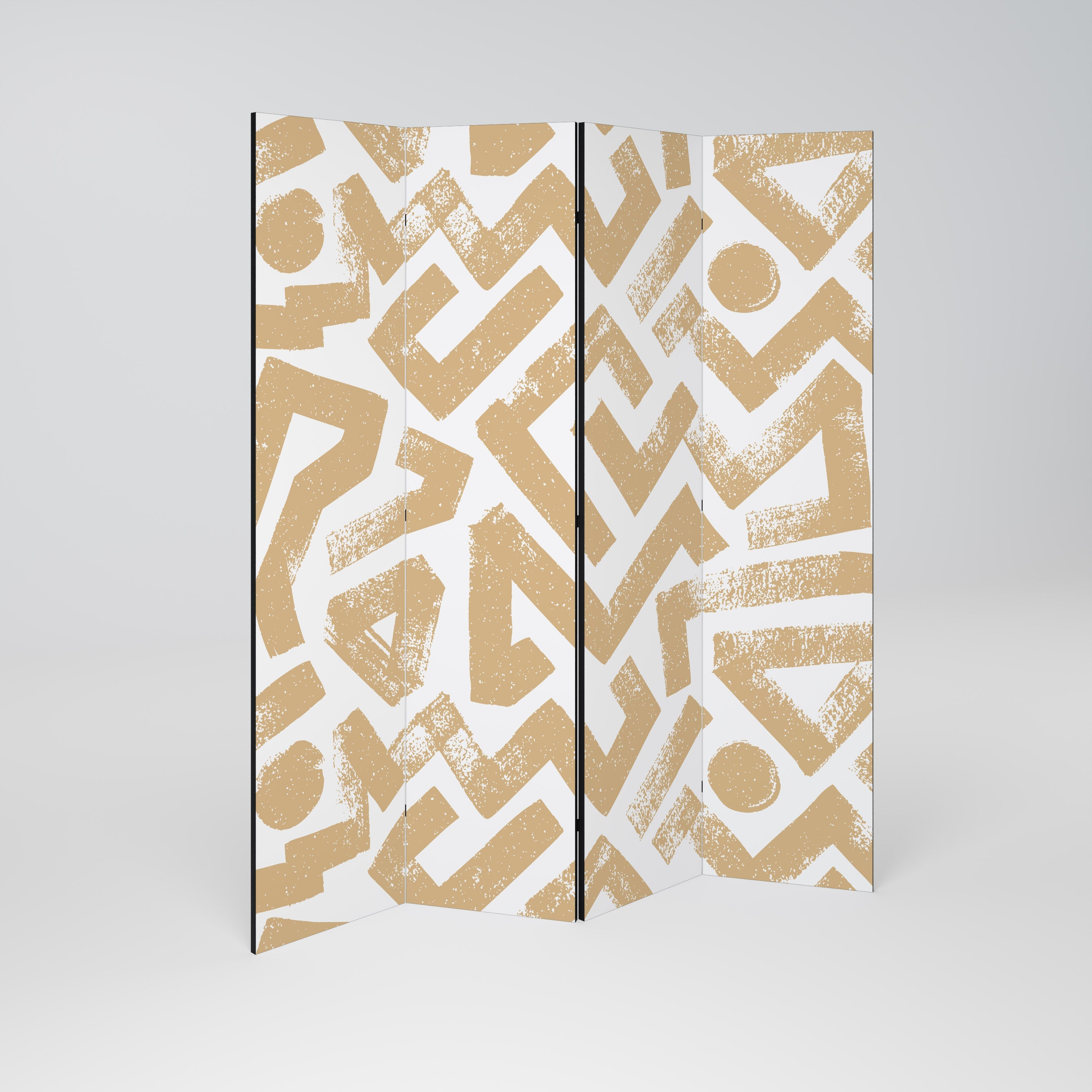 CLUSTER CRAFTS Biombo Decorativo de 4 Painéis