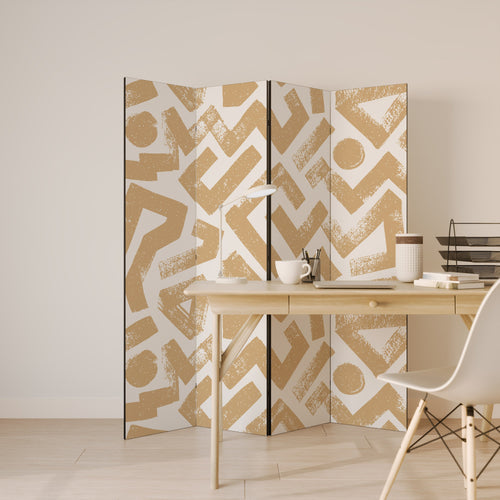 CLUSTER CRAFTS Decorative 4-Panel Room Divider