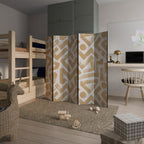 CLUSTER CRAFTS Biombo de 5 Painéis