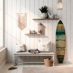 EMERALD MELANCHOLY Painel Decorativo Prancha de Surf