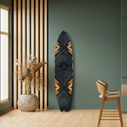 CRAFTY GEOMETRY Painel Decorativo Prancha de Surf