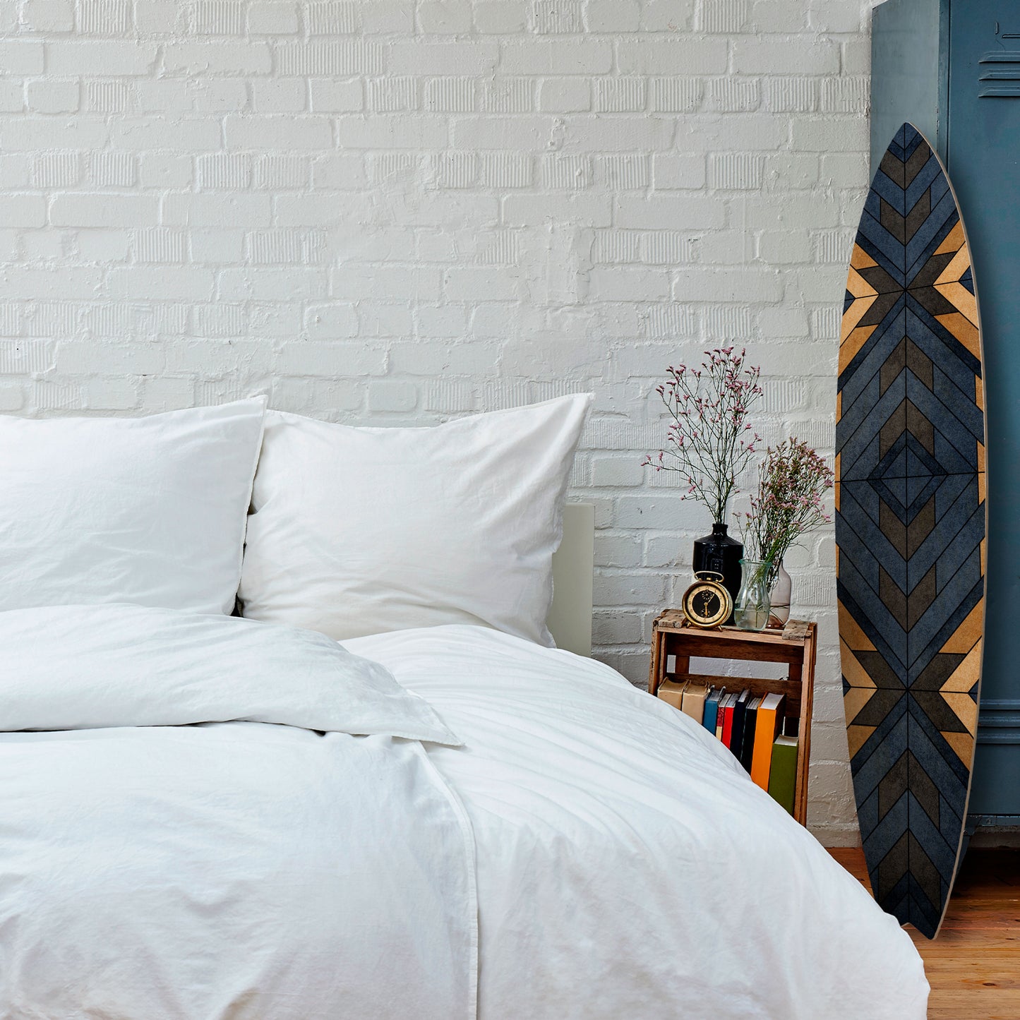CRAFTY GEOMETRY Painel Decorativo Prancha de Surf