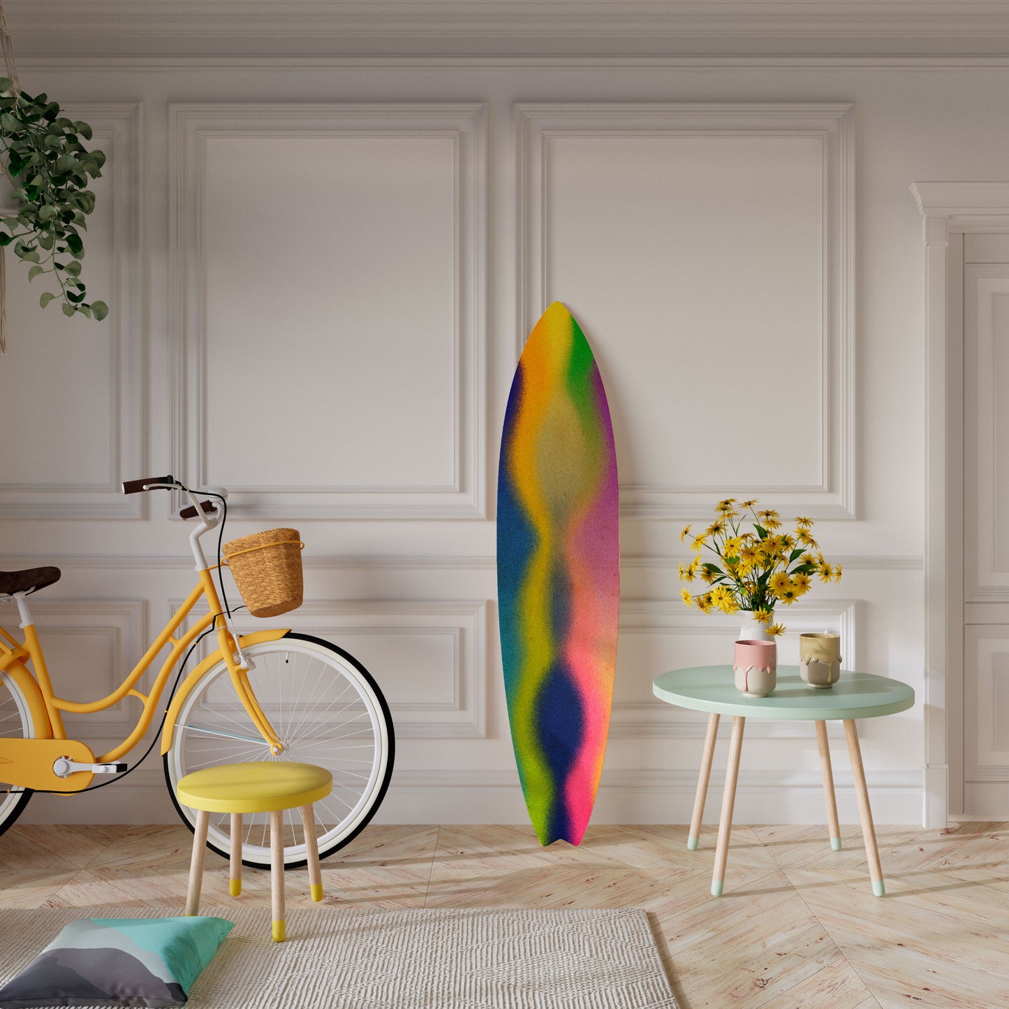 AURORA DAZE Painel Decorativo Prancha de Surf