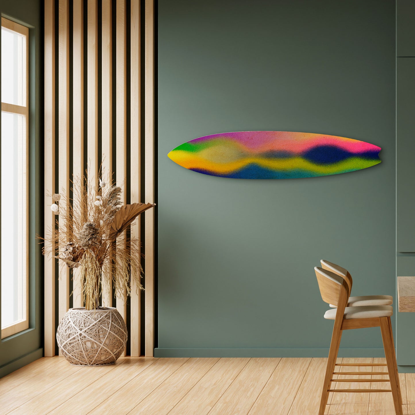 AURORA DAZE Painel Decorativo Prancha de Surf
