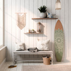 MANDALA WAVE DANCE Painel Decorativo Prancha de Surf