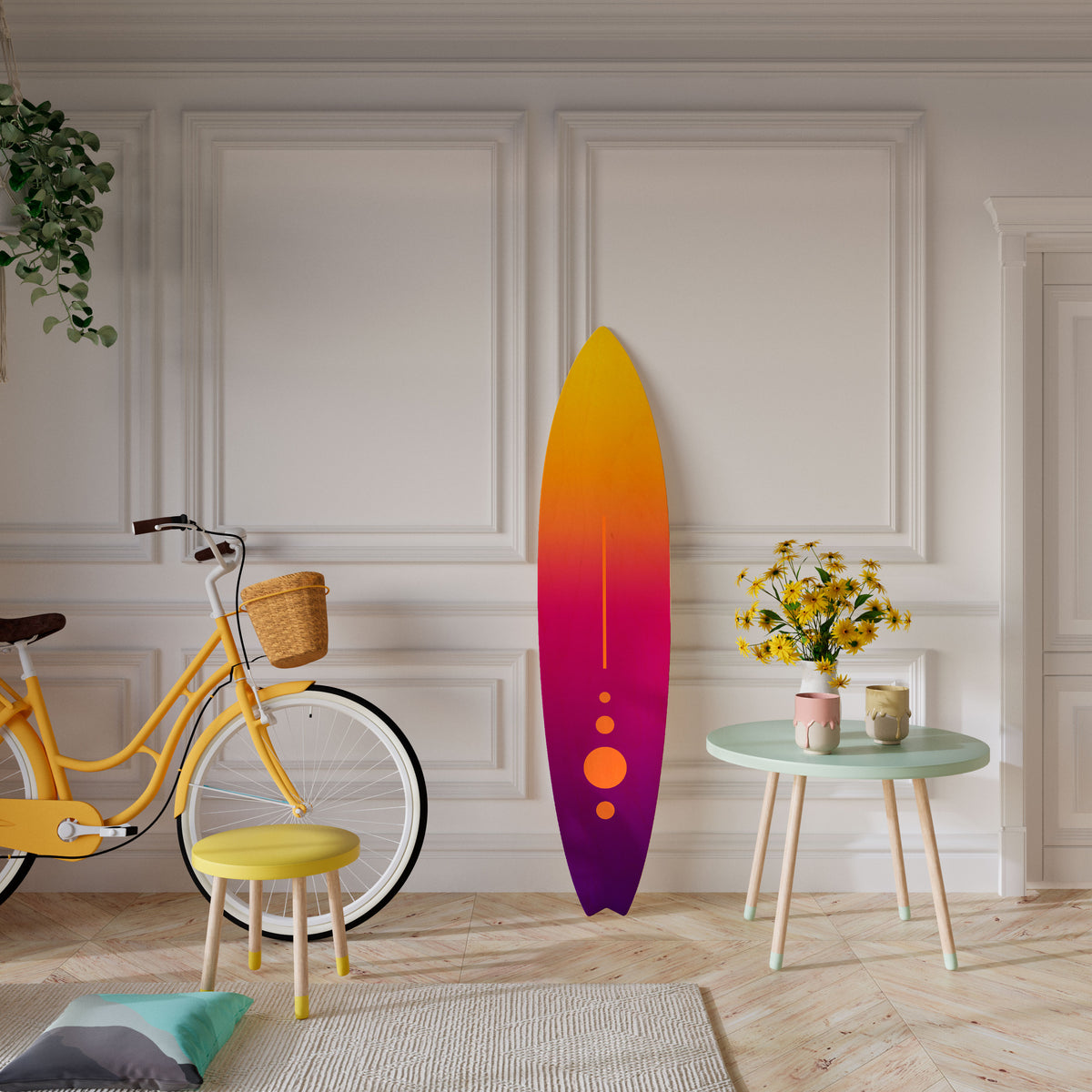 FRESH HORIZON Painel Decorativo Prancha de Surf
