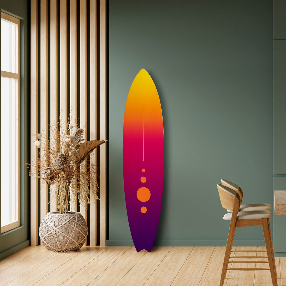 FRESH HORIZON Painel Decorativo Prancha de Surf