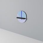 TIDAL STRIPE Prateleira Oval Decorativa em Acabamento Preto