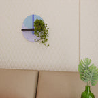 TIDAL STRIPE Prateleira Oval Decorativa em Acabamento Preto