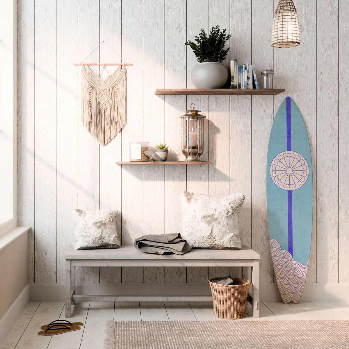 TIDAL STRIPE Surfboard Decorative Panel