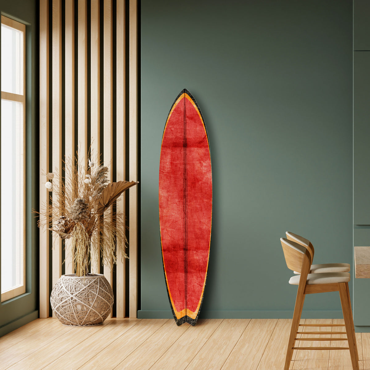 SCARLET EDGE Painel Decorativo Prancha de Surf
