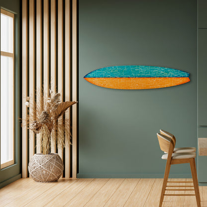 RUSTIC SHORE Painel Decorativo Prancha de Surf