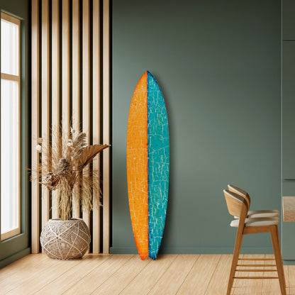 RUSTIC SHORE Painel Decorativo Prancha de Surf
