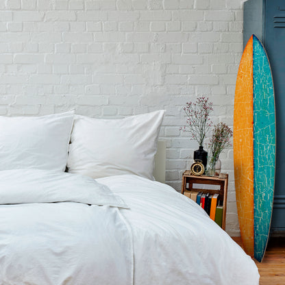 RUSTIC SHORE Painel Decorativo Prancha de Surf