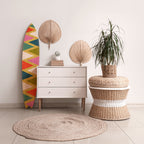 COLORFUL TRIANGLES Painel Decorativo Prancha de Surf