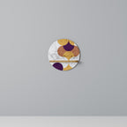 CRACKED GEOMETRY Prateleira Redonda Decorativa em Efeito Carvalho