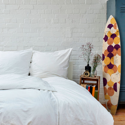 CRACKED GEOMETRY Painel Decorativo Prancha de Surf