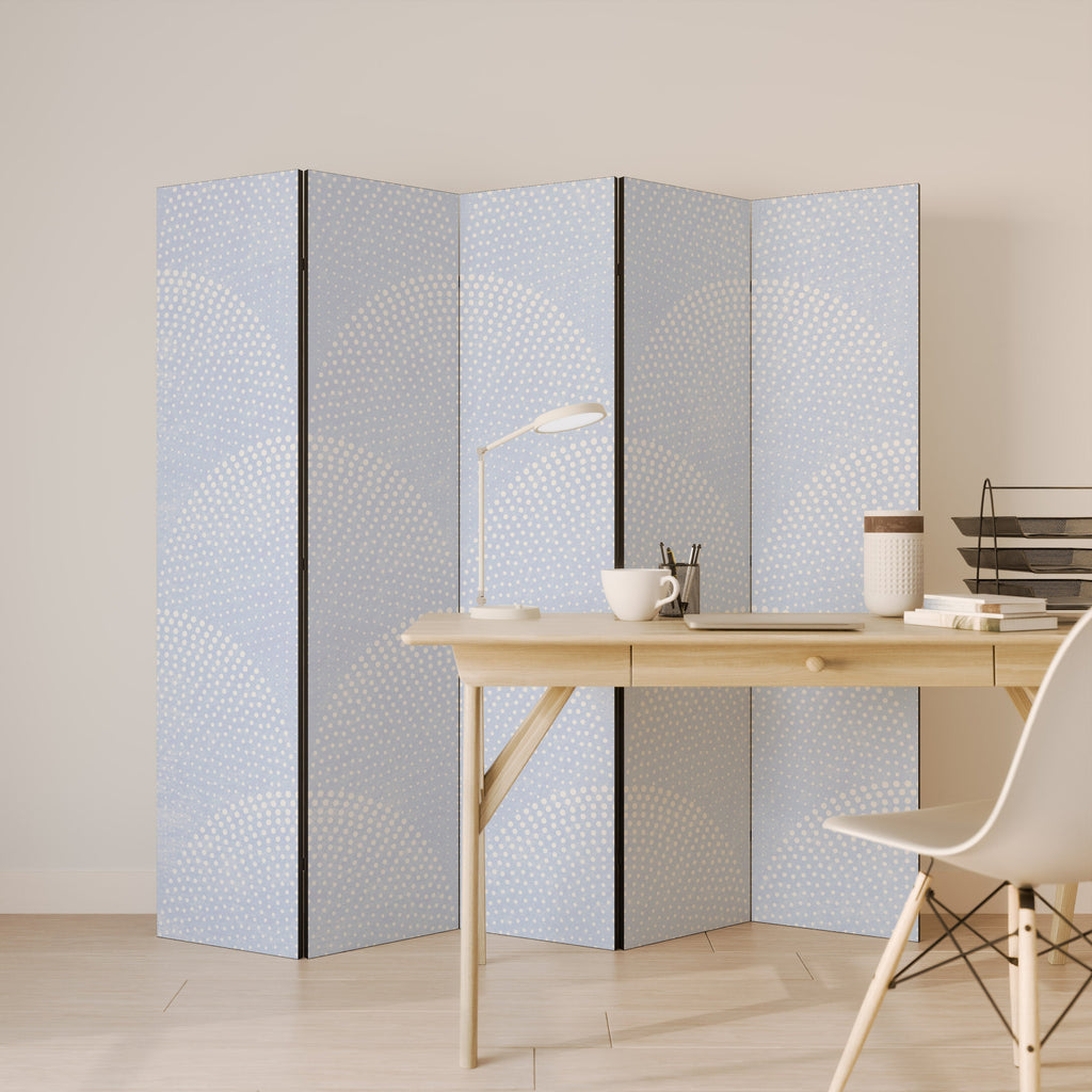 HARMONIOUS CURVES DISPLAY Biombo Decorativo de 5 Painéis