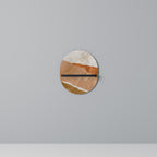 SANDHILLS SPLENDOUR Prateleira Oval Decorativa em Acabamento Preto